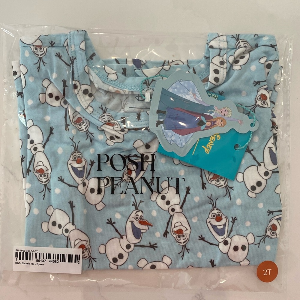 Posh peanut Disney frozen Olaf t shirt size 2t